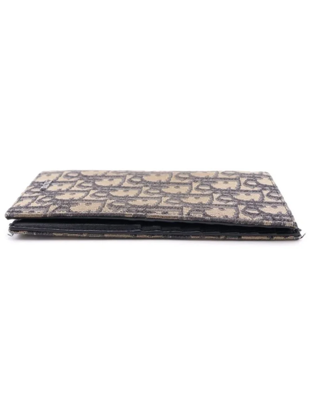 Dior Vertical Oblique Wallet Beige